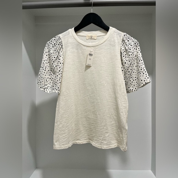 Anthropologie t la Flutter Tee black and white new with tag xxs - Picture 1 of 8